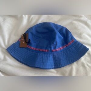 Houston White Bucket Hat Blue OSFM Adult